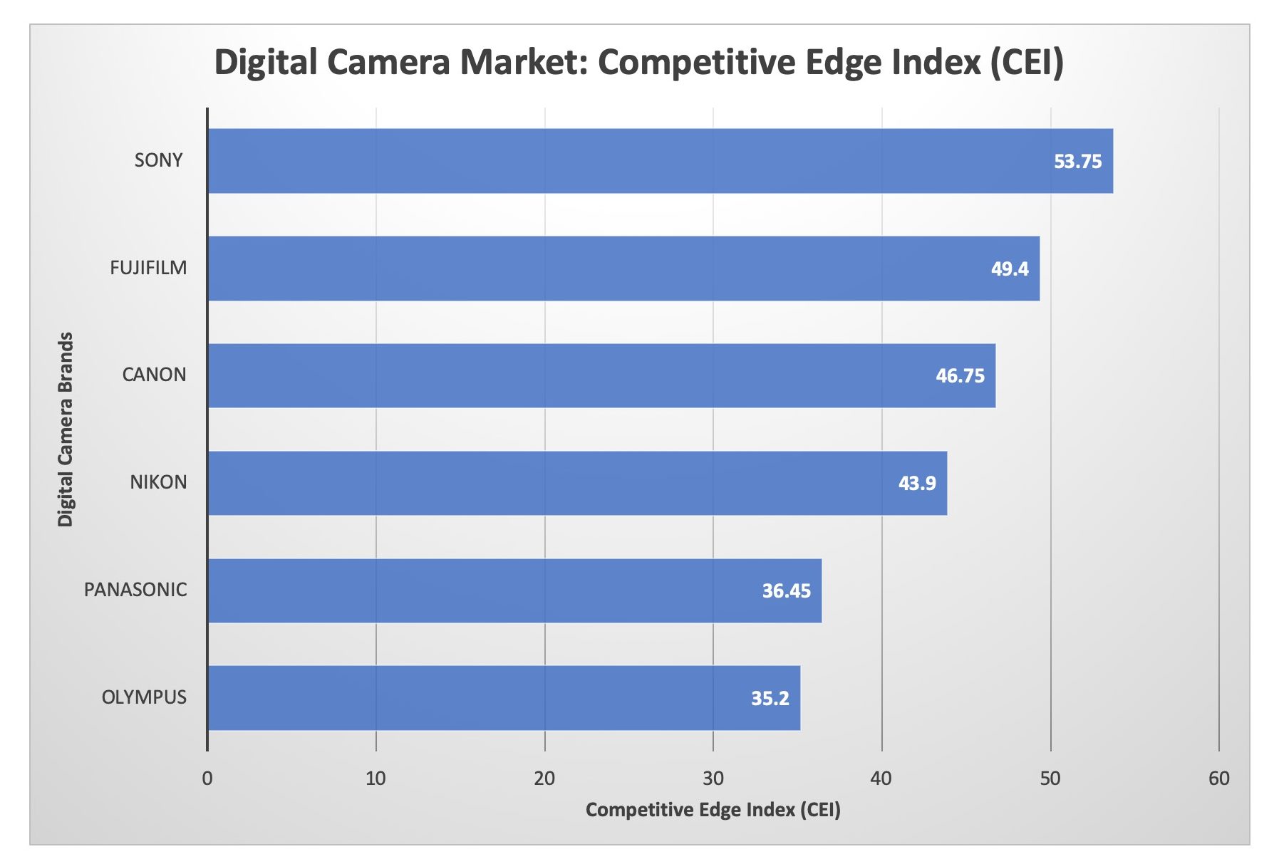 Digital Camera Market: Competitive Edge Index