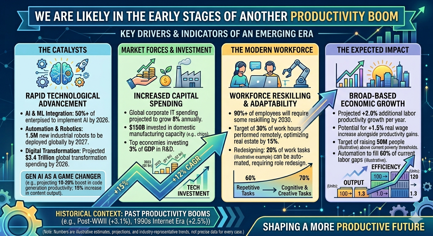 Infographic: We Are Likely in the Early Stages of Another Productivity Boom